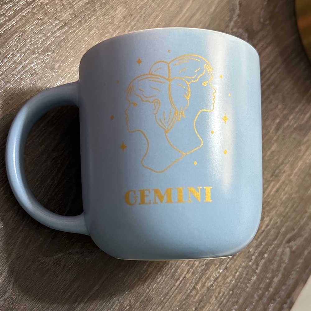 Gemini Zodiac Blue Mug